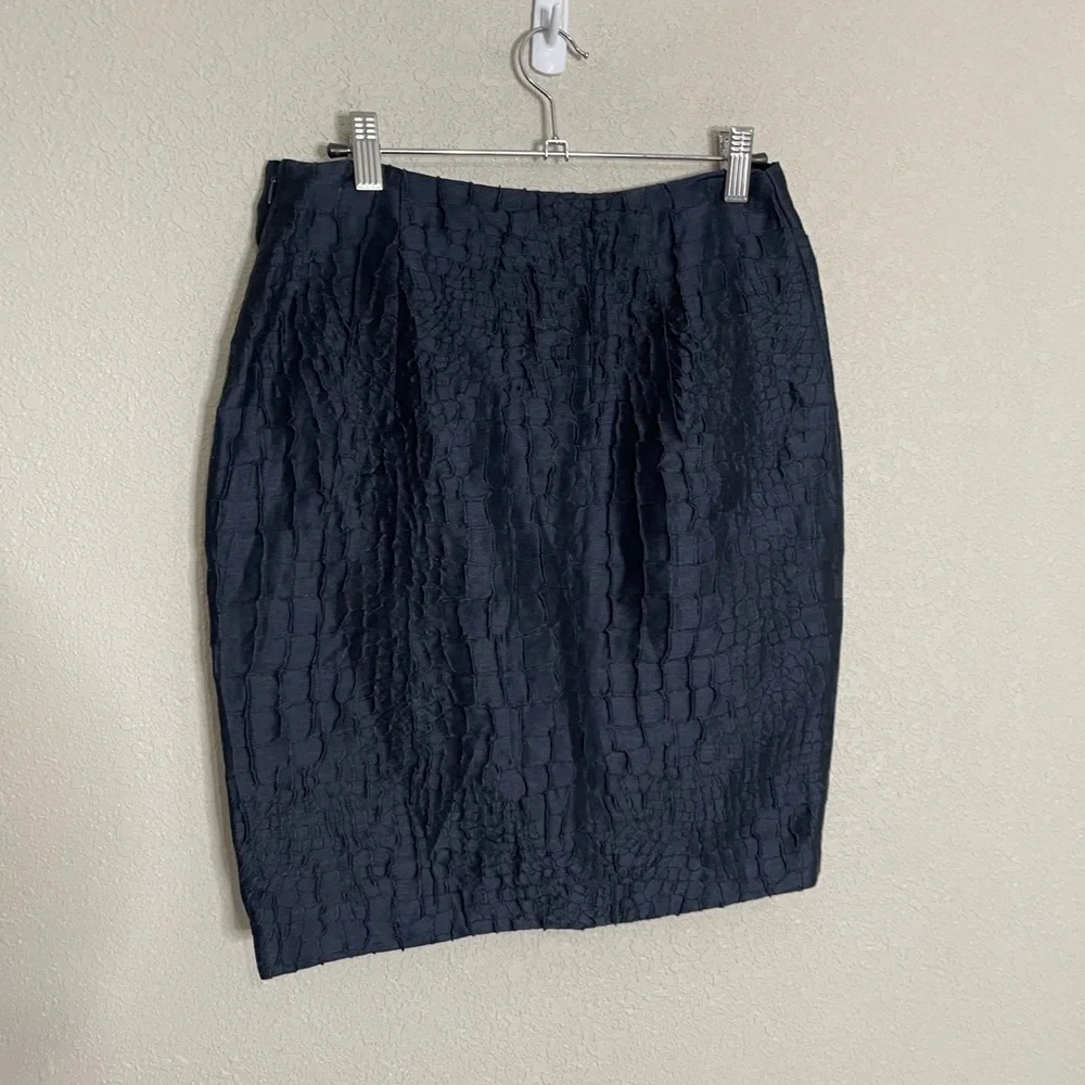 3.1 Phillip Lim Blue Textured Skirt 2